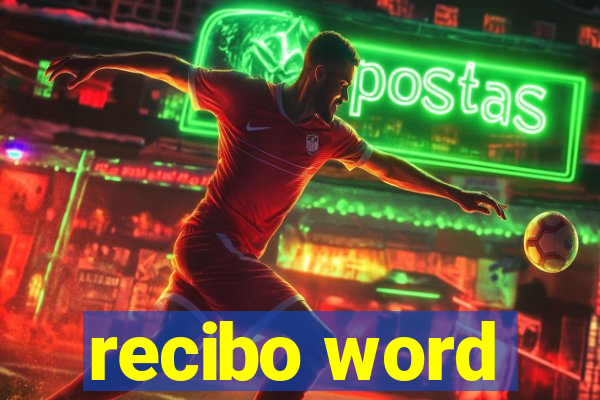 recibo word